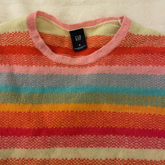 Colorful striped fitted sweater - Picture 3 of 4